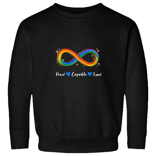 Autism Puzzle Neurodivergent Rainbow Infinity Autism Awareness Month Sweatshirts