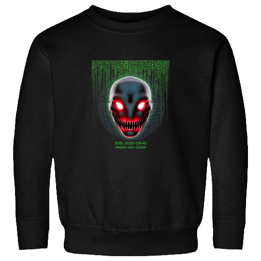 Aliens UFO Outer Space Mars Villain Alien Character MARSAIC00011 Sweatshirts