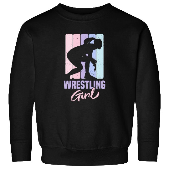 Sport Wrestling Girl Rings Ringer Wrestling Sweatshirts