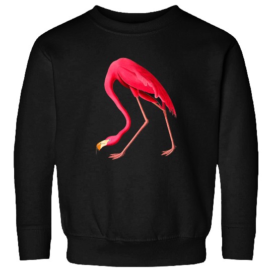 Flamingo Pet vintages Pink Flamingo Illustration John James Audubon 0348 Sweatshirts