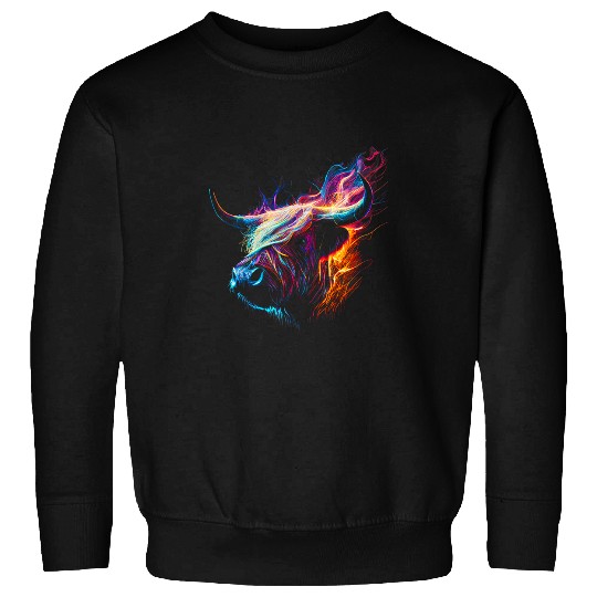 Cow Pet Scottish Highland Cattle Hairy Cow Breeders Farmer Farm 025 Sweatshirts