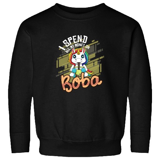 Unicorn Pet Funny Bubble Tea Unicorn Boba Tea 5 Sweatshirts