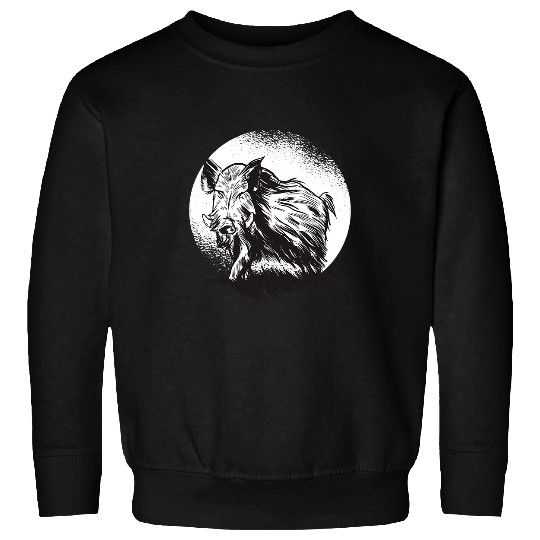 Pig Pet Night shift in pig sun wild boar hunting hunter Sweatshirts
