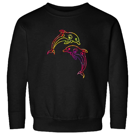 Dolphin Pet Gift Dolphin Couples Jumping Sweatshirts
