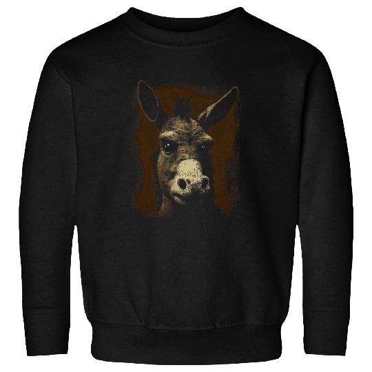 Donkey Pet Face Gifts for Donkeys Lovers Graphic Tees Sweatshirts
