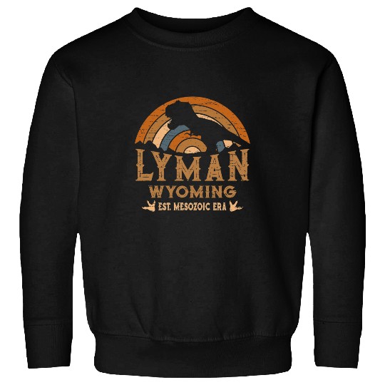 Dinosaur Pet Lyman Wyoming WY Dino Dinosaur Paleontology TRex for kids Sweatshirts