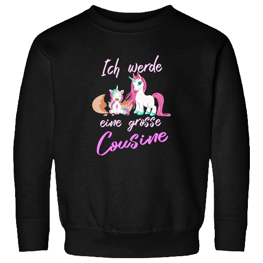 Unicorn Pet Kids Ich Werde Large Cousin Unicorn Pregnancy Baby Sweatshirts