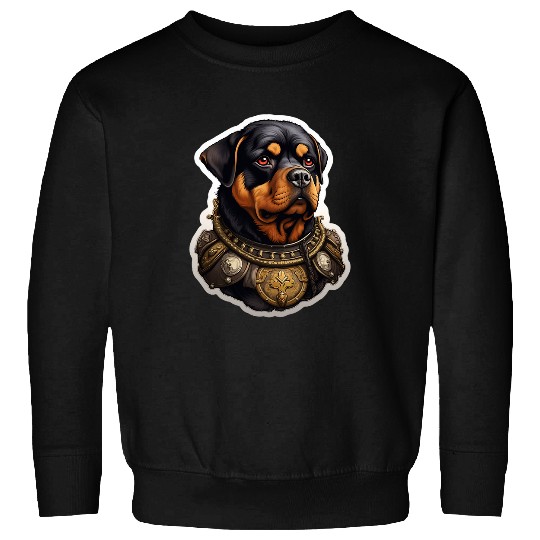 Rottweiler Pet Baroque Renaissance Rottweiler Dog Portrait Sweatshirts