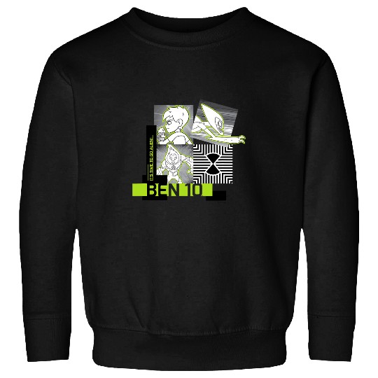 Aliens UFO Ben 10 Its Time To Go Alien Group Poster Sweatshirts