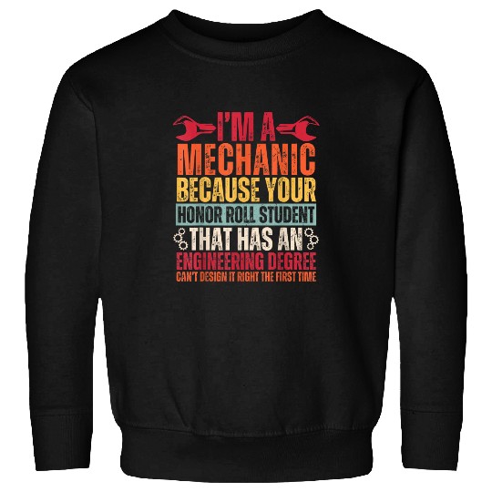 Mechanic Car Guy Mechanics DIY Handyman Garage Repair Shop Sweatshirts