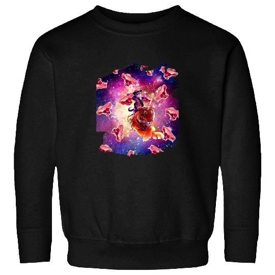 Unicorn Pet Tiger Gift Cowboy Space Cat On Tiger Sweatshirts