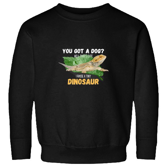 Bearded Dragon Pet I Raised A Tiny Dinosaur Funny Bearded Dragon Animals Sweatshirts