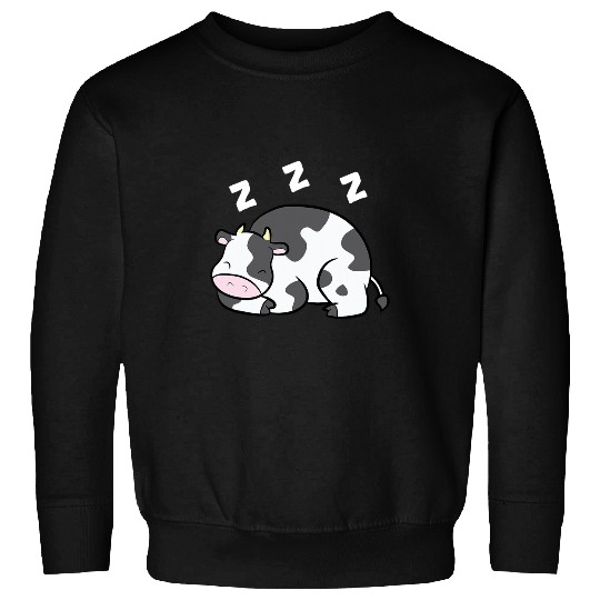 Cow Pet Farm Animal Funny Cow Pajama Sleeping Cow Sweatshirts