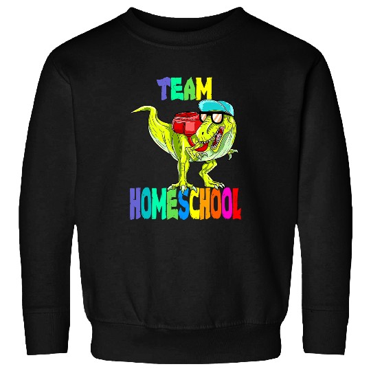 Dinosaur Pet Team Homeschool Dinosaur T rexs Back To School Sweatshirts
