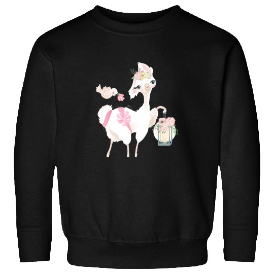 Llama Pet Funny Spring Llama Alpaca Boy Girl Kids Sweatshirts