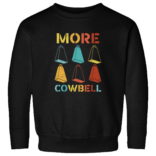 Cow Pet More Cowbell Retro Sweatshirts