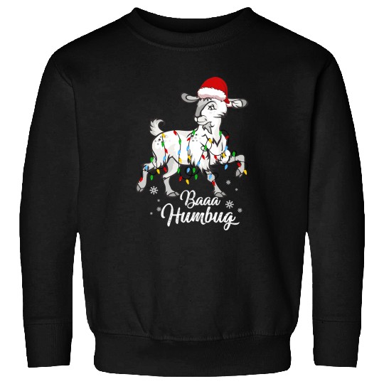 Goats Pet Baa Humbug Goats Santa hat Bah Humbug Christmas Funny 37 Sweatshirts