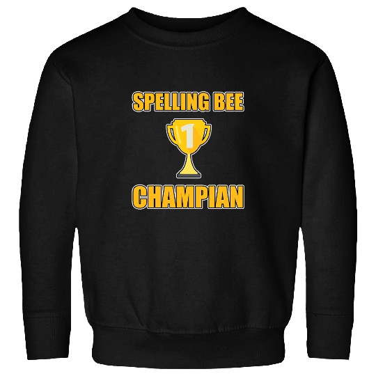 Book Fun Mens Reading Spelling Bee Champian Funny English Synonym School Sweatshirts
