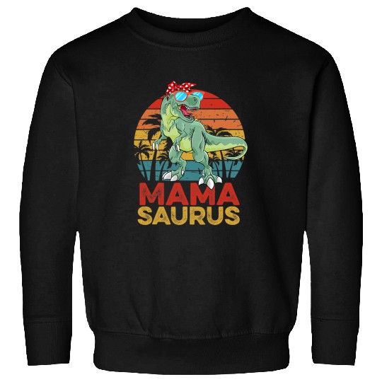 Dinosaur Pet Mamasaurus T rexs Dinosaur Funny vintages Mama Saurus Family Sweatshirts