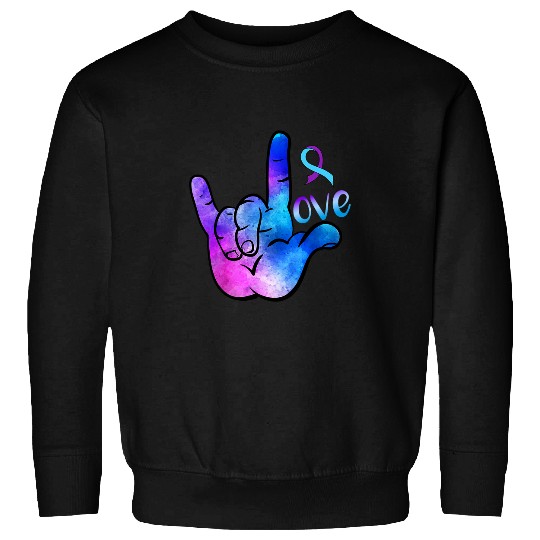 suicides Prevention 988 Ribbon love suicides awareness depression mental health Sweatshirts