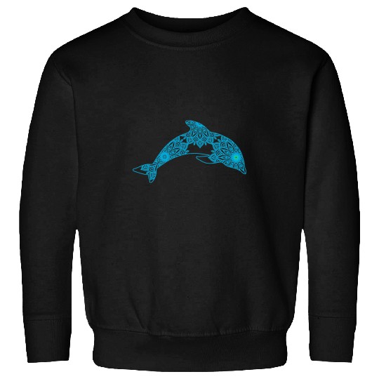 Dolphin Pet Gift Mandala Dolphin Animal Sea Design Sweatshirts