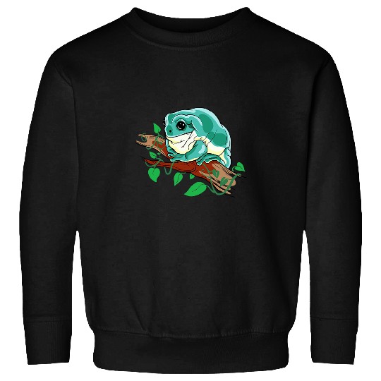 Frog Pet Cute Australian green tree frog For amphibian moms and dads Sweatshirts