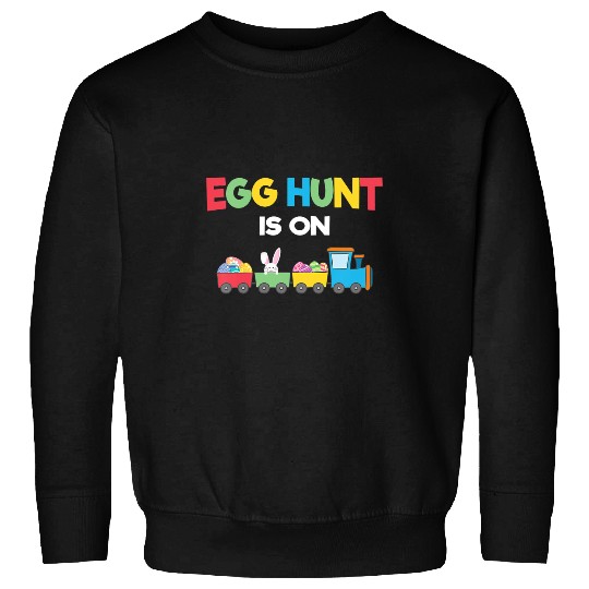 Tractor Fun driving Kids Egg Hunt Is On Kids Tractor Toy Easter Bunny Hunting Costume Sweatshirts