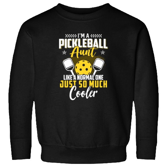 Sport Pickleball Paddle Graphic Aunt Women Pickleball Player Sweatshirts