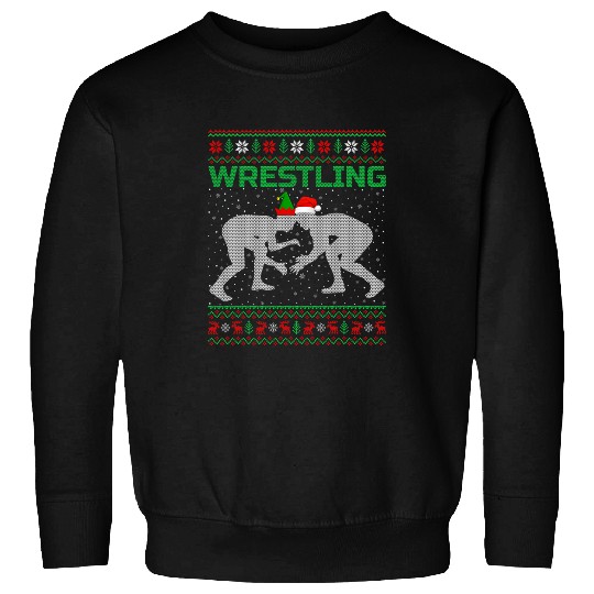 Sport Wrestling Martial Art Lover xmass Ugly Wrestling Christmas Sweatshirts