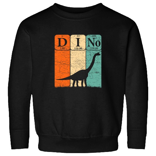 Dinosaur Pet Periodic Table Elements Brontosaurus Paleontologist Sweatshirts