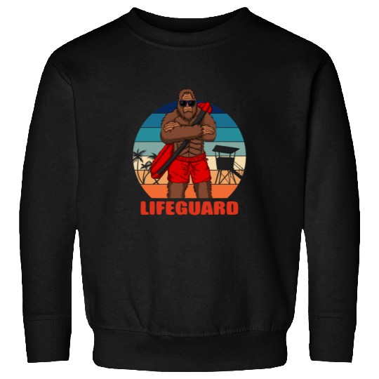 bigfoots Sasquatch cryptozoology lifeguard apparel Sweatshirts