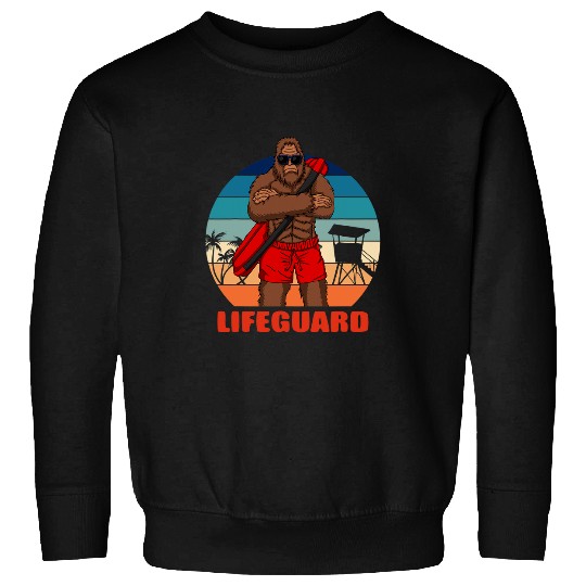 bigfoots Sasquatch cryptozoology lifeguard apparel Sweatshirts