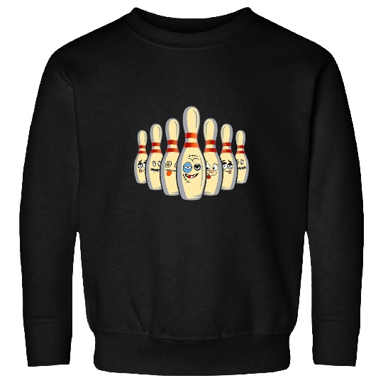 Sport Bowling Beat Up Bowling Pins Funny Bowling League Sweatshirts