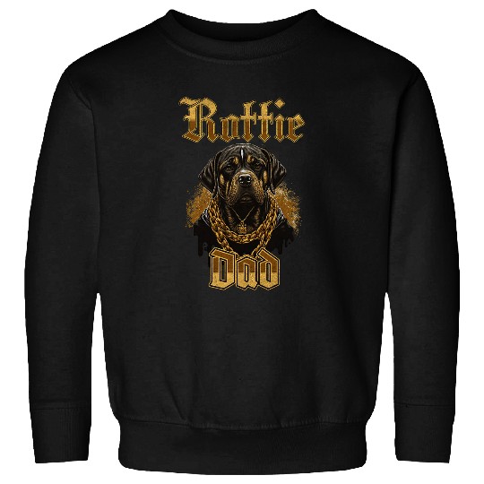 Rottweiler Pet Funny Rottie Dad Rottweiler Dogfather Dog Owner Lover Mens Sweatshirts