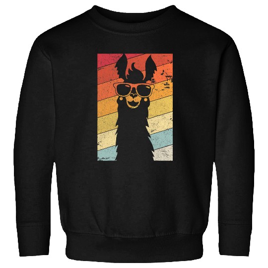 Llama Pet Retro Alpaca 8 Sweatshirts