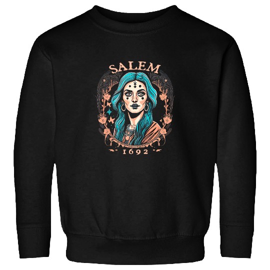 Salem 1692 Witch Witches Wizard Magician Sweatshirts
