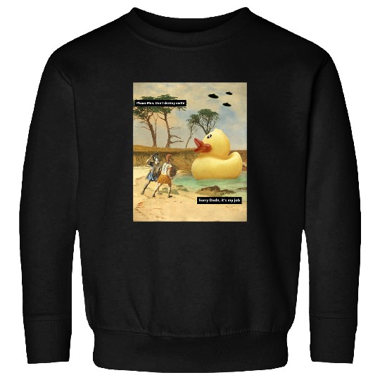 Aliens UFO Funny Sarcastic Duck Alien Ufo Sweatshirts