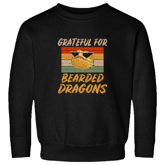 Bearded Dragon Pet Grateful for Bearded Dragons Reptile Keeper Sweatshirts