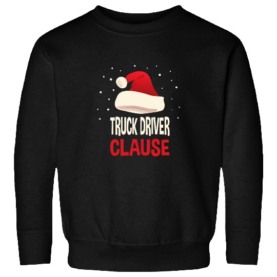 Truck Fun The Truck Driver Claus Trucker Christmas Truckie xmass Family Sweatshirts