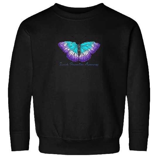 suicides Prevention 988 Ribbon Its Okay To Not Be Okay suicides Prevention Butterfly Sweatshirts