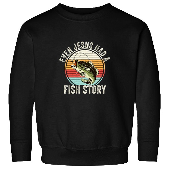 Fishing Fun Funny Christian Fisherman Jesus Bible Prayer Sweatshirts