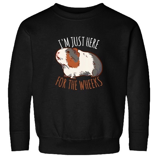 Guinea Pig Pet Im Just Here For The Wheeks Furry Potato Guinea Pig Sweatshirts