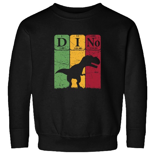 Dinosaur Pet Periodic Table Elements T rexs Dino Palaeontologist Sweatshirts