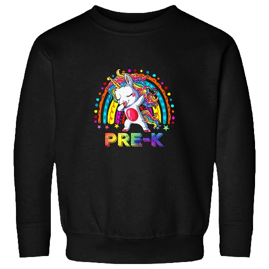 Unicorn Pet tie dye pre k unicorn rainbow back to school girls kids 2 Sweatshirts