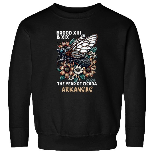 Cicada Lover Insect Bug Cicada Invasion 2024 Arkansas Sweatshirts