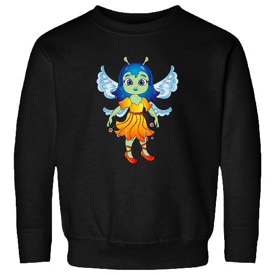Aliens UFO Princess Extraterrestrial Galaxy Space Fantasy Print Sweatshirts