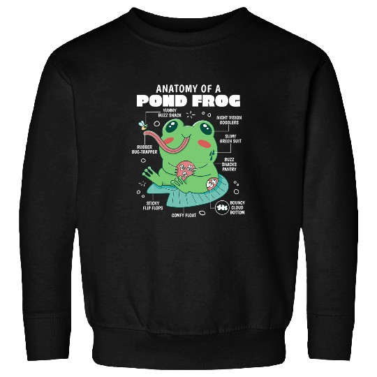 Frog Pet Cute Cottagecore Frog Anatomy Fairycore Aesthetic Sweatshirts