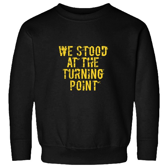 Book Fun We Stood At The Turning Point AA NA Bug Book 1 Step Meeting Sweatshirts