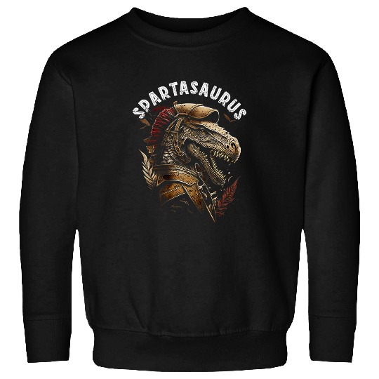Dinosaur Pet Spartan Saurus TRex Dino Greek Warrior Leonidas Gladiator Sweatshirts