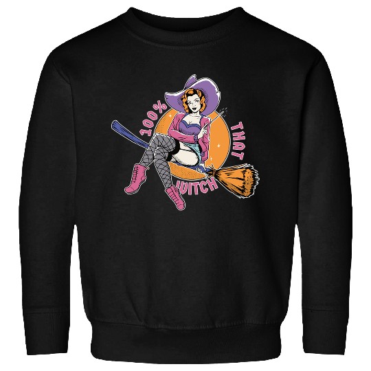 Discover 100 That Witch  Funny Vintage Halloween Witch Sweatshirts